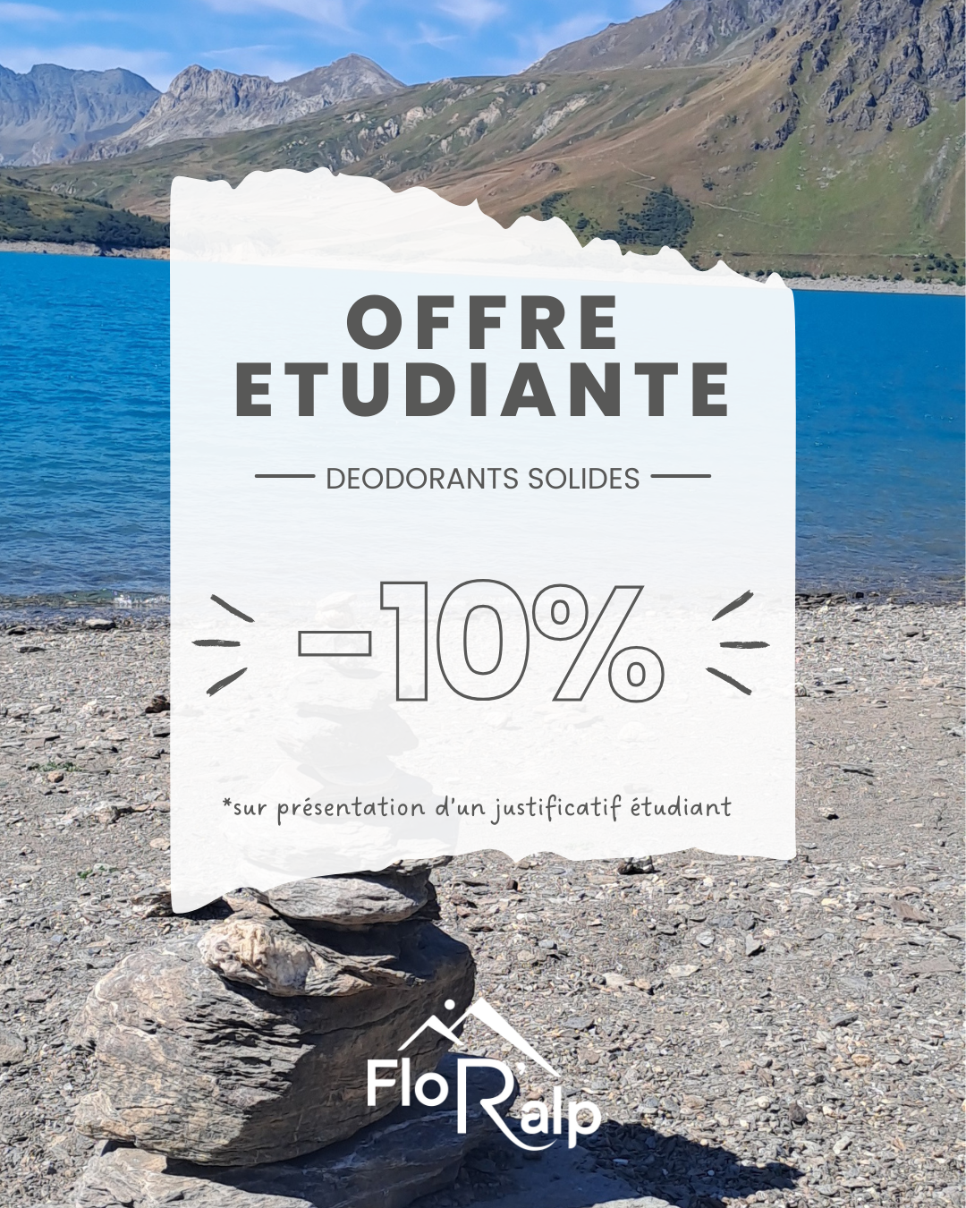 🫶 Déodorant naturel étudiant : FloR'alp lance sa réduction de rentrée (-10 %)