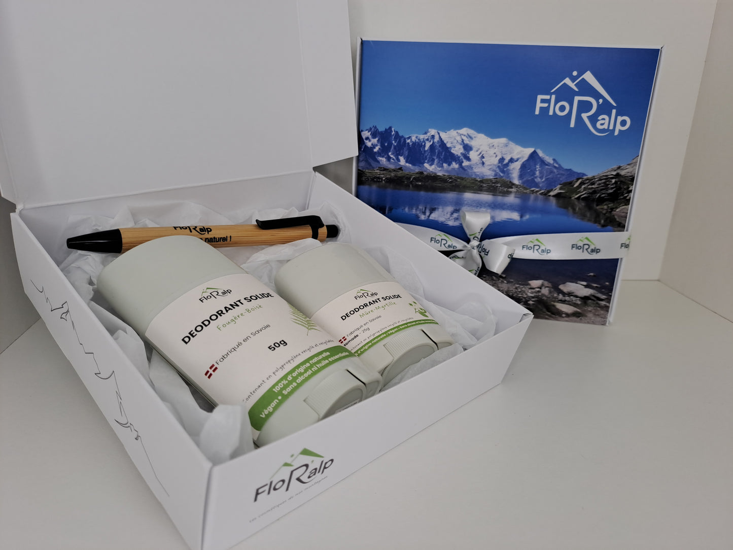 COFFRET CADEAU DUO – déodorants naturels & trousse artisanale