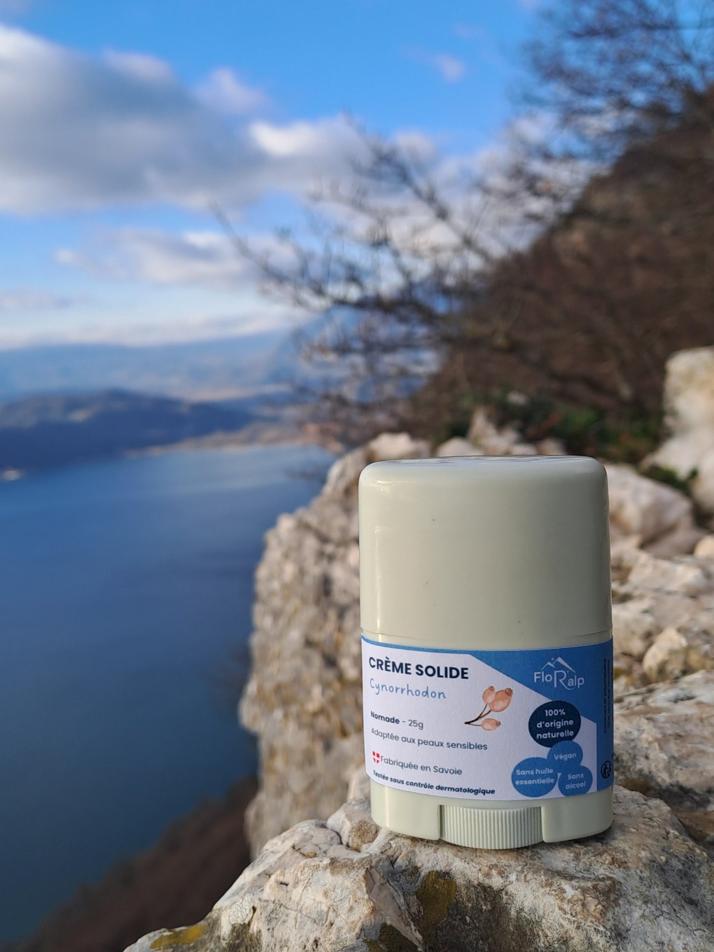 Crème hydratante naturelle solide 25g - Cynorrhodon