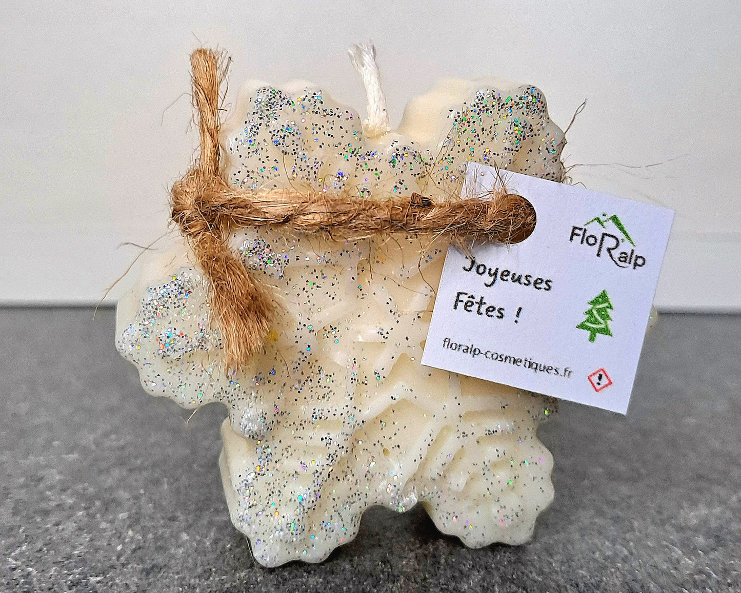 Bougie de noël FloR'alp